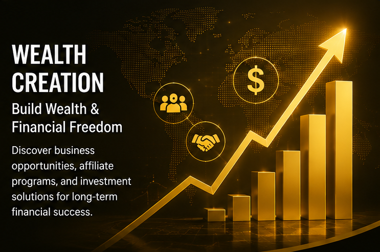 Artificial Intelligence for wealth creation, affiliate marketing, entrepreneurship, online business, passive income, financial education, and business growth.